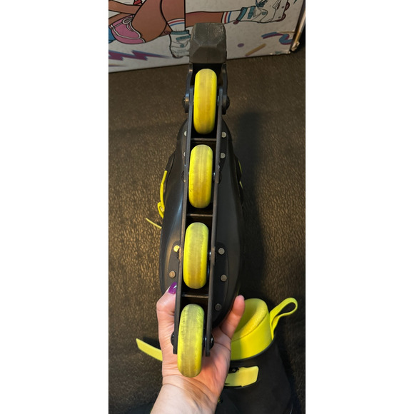 Impala Lightspeed Inline Skates Black/Fluoro Yellow Women’s 9/ Men’s 7 - Picture 7 of 14